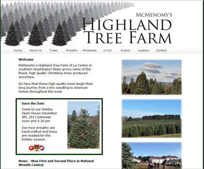 A Christmas Tree Farm in La Center Washington